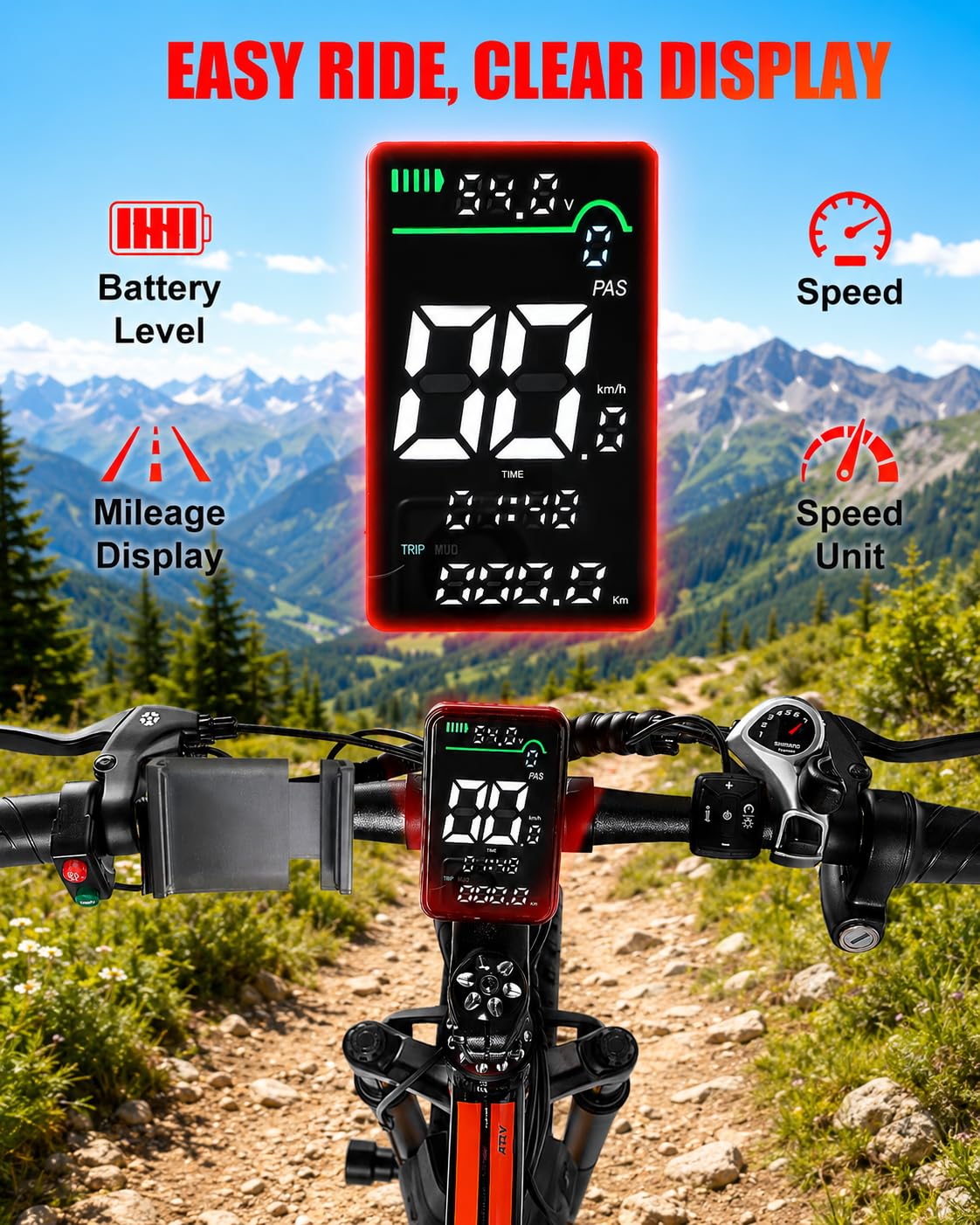26" Fat Tire Electric Bike F7505