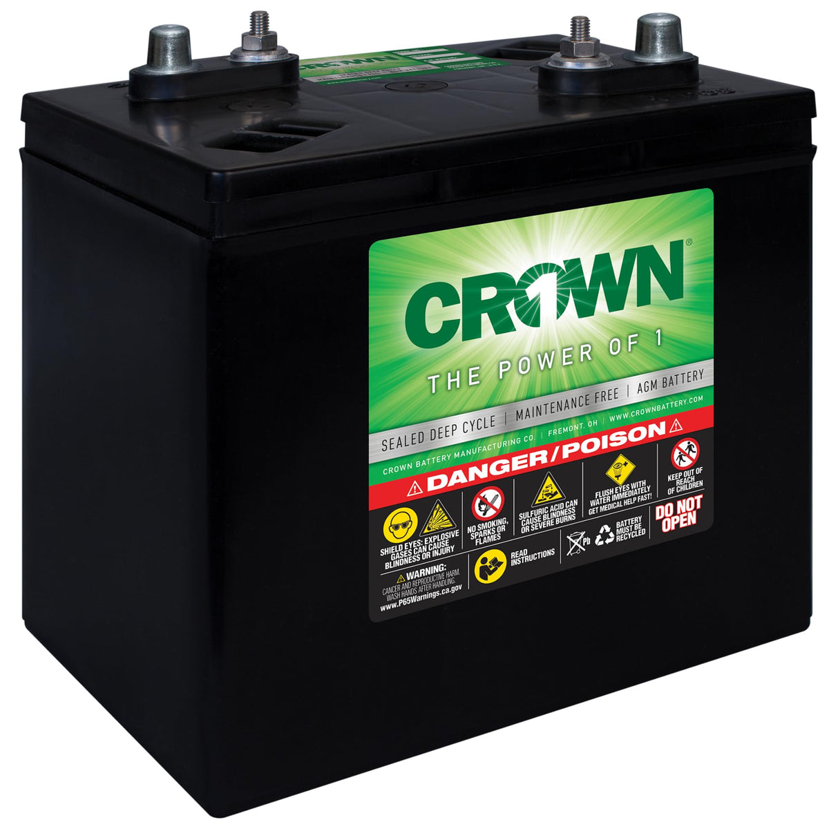 6V AGM Sealed Deep Cycle Battery 220Ah 4 Pack D534222