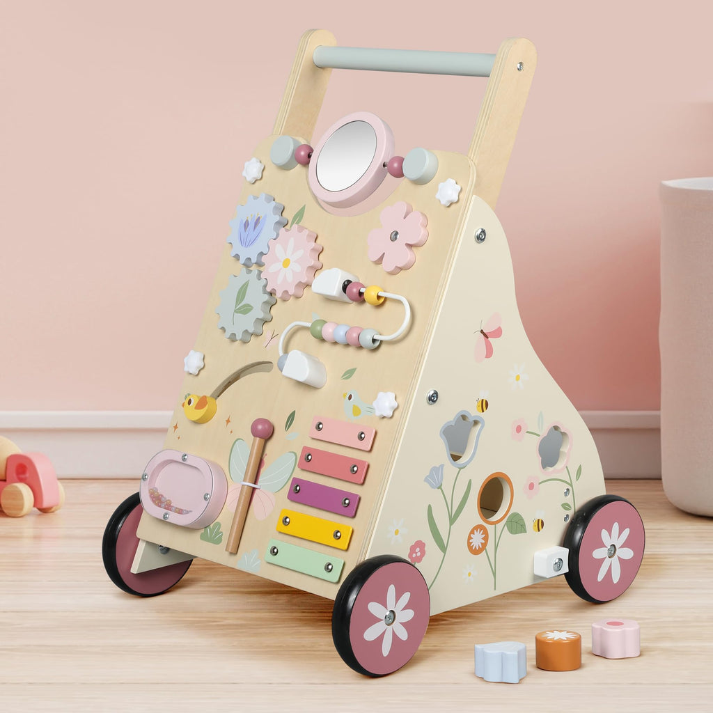 Wooden Baby Walker with Activity Center U995