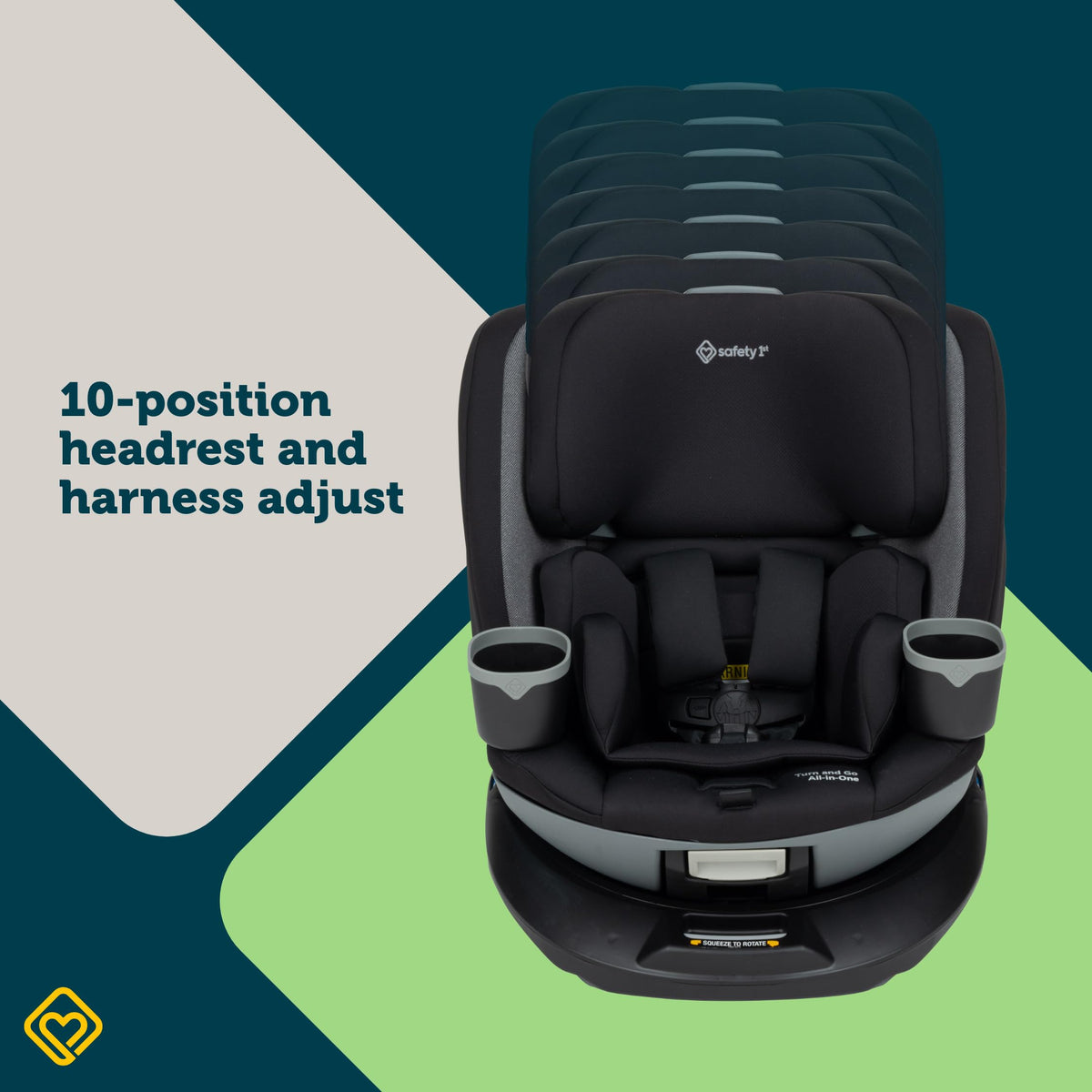 Black Convertible Car Seat F57387