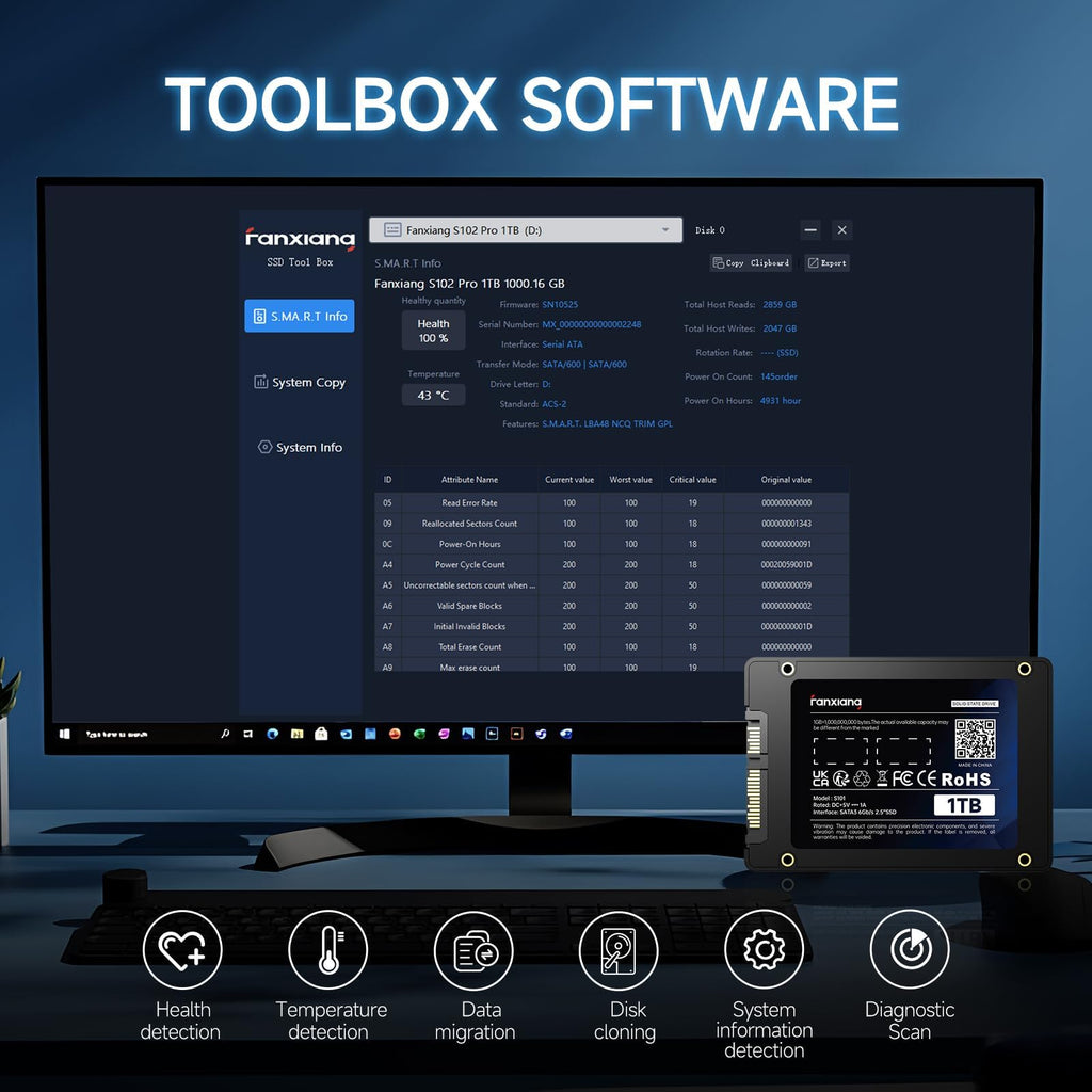 1TB SATA III 2.5'' Internal Solid State Drive R11013