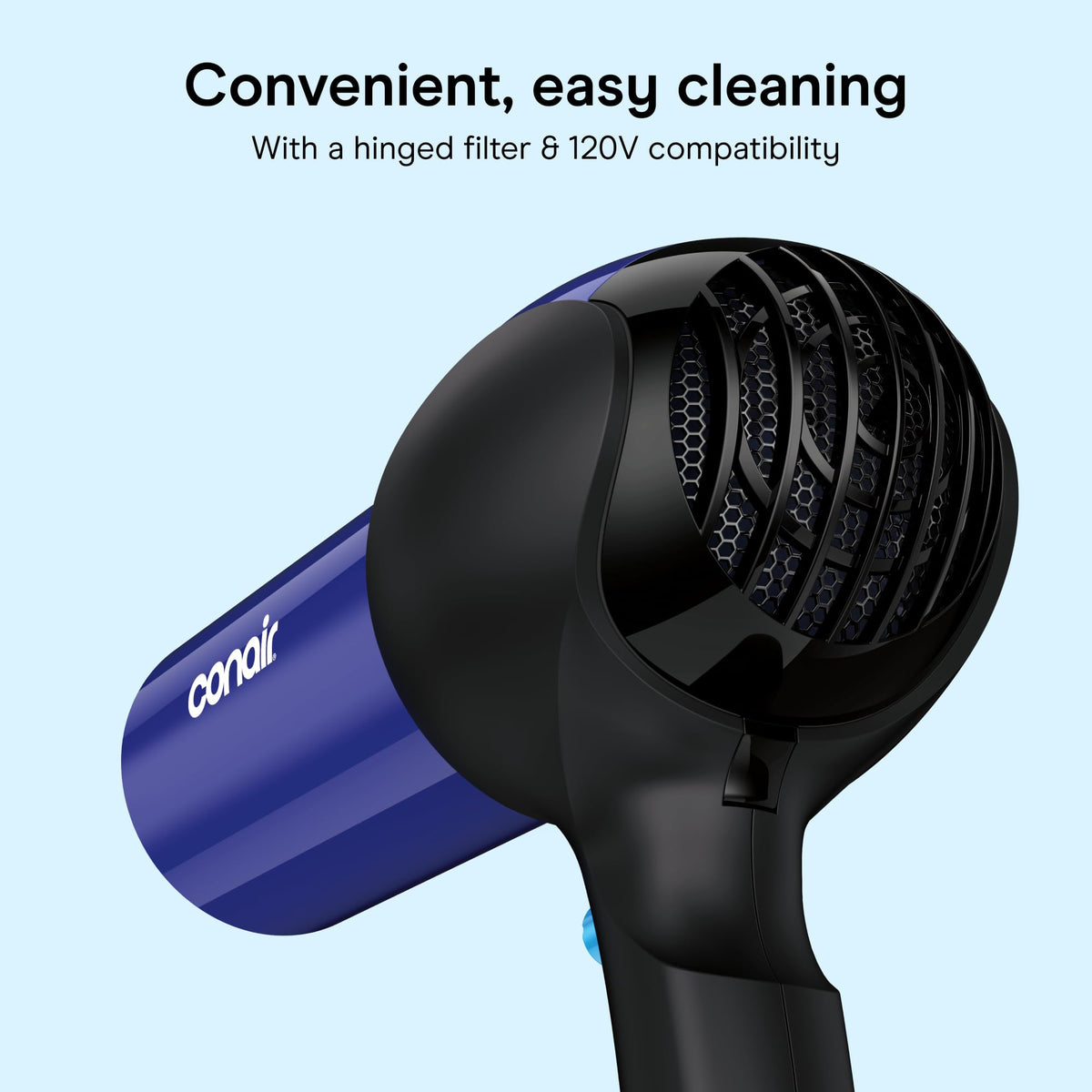 Lightweight 1875W Hair Dryer with Diffuser & Concentrator Attachments X6610