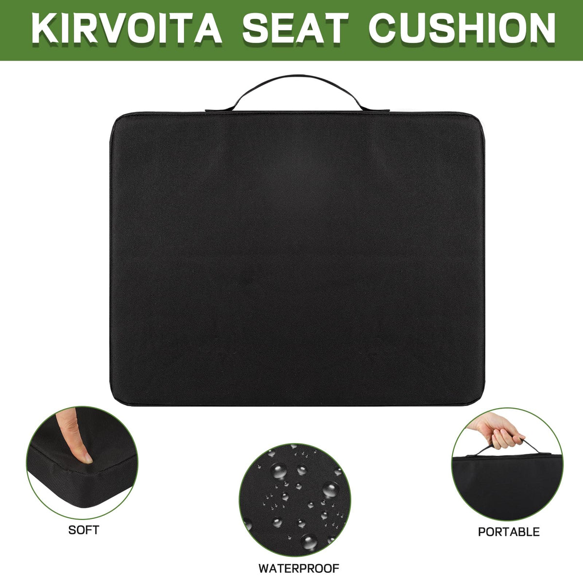 4 Pack Waterproof Oxford Fabric Bleacher Seat Cushions G91811