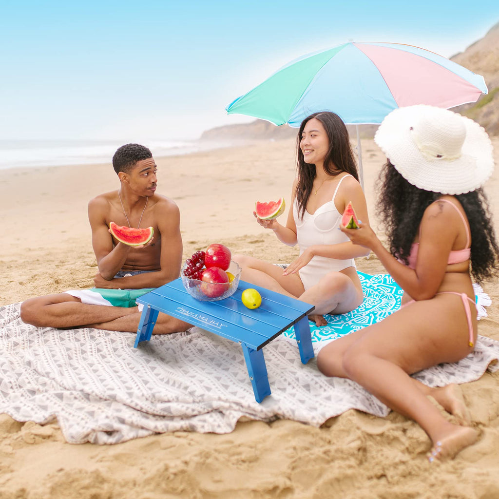 Ultralight Aluminum Mini Table, 66lbs/30kg Weight Capacity, Foldable Beach Table I8230