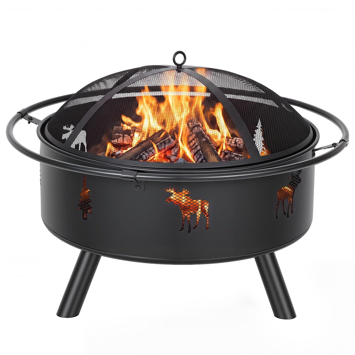 32" Round Wood Burning Fire Pit Z409152