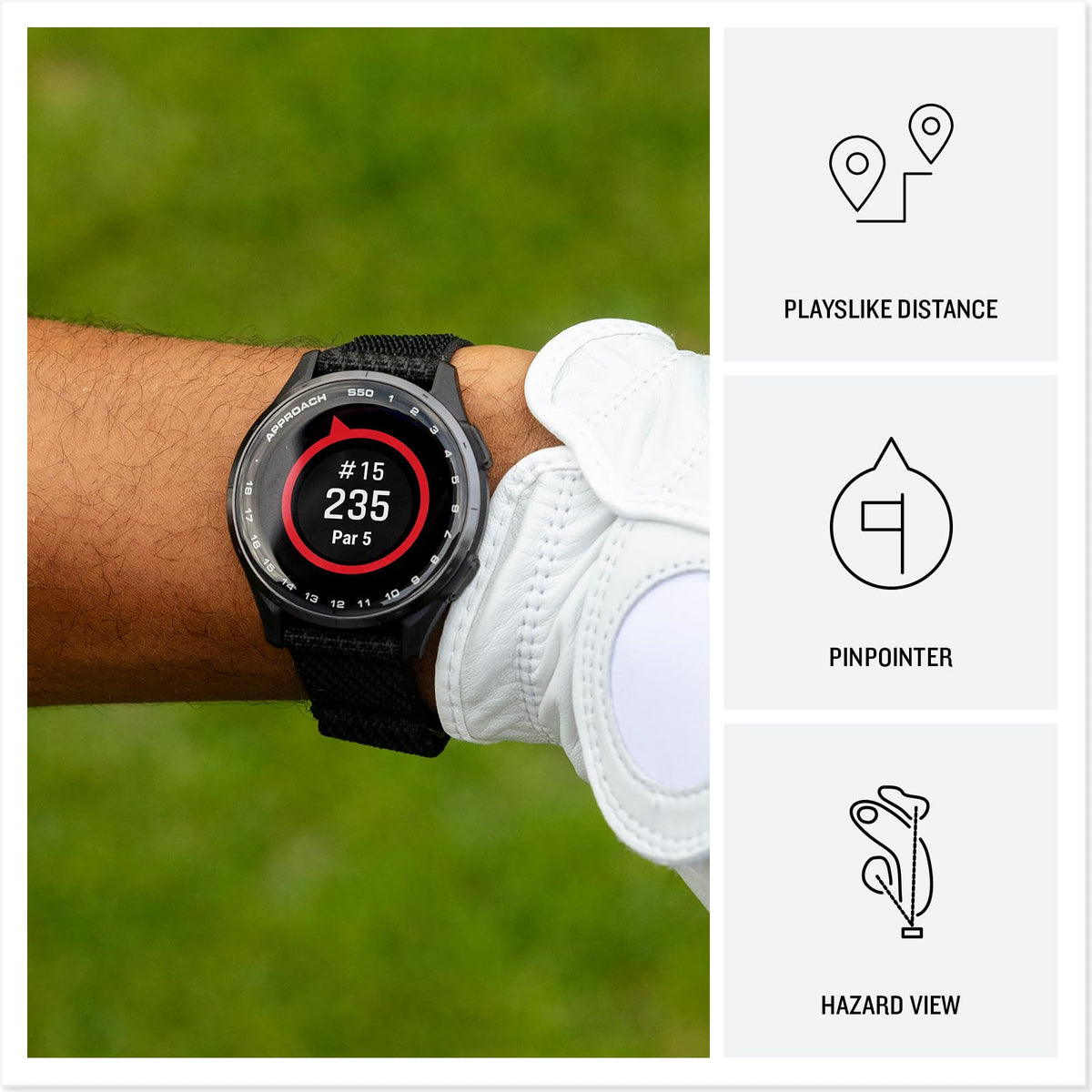 Slate Black Golf GPS Watch D450779