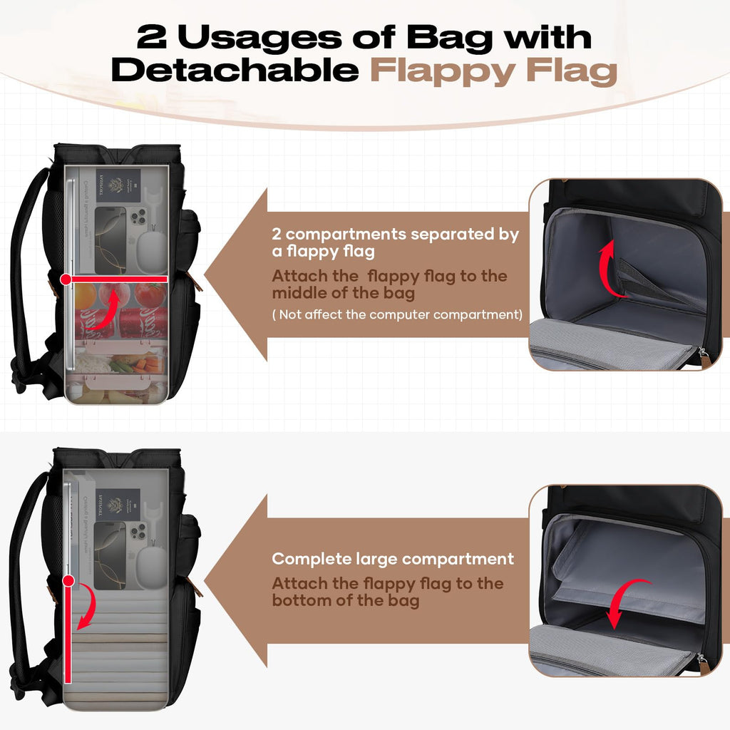 15.6-17.3" Laptop Backpack with Lunch Box Z458