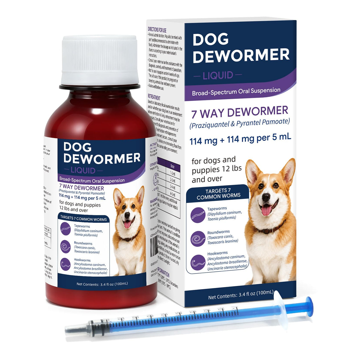 7 Way Dog Dewormer 3.4 fl oz X716