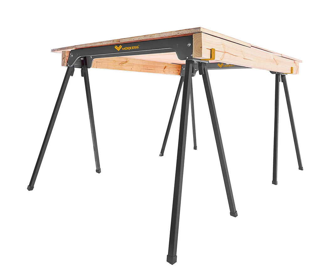 Heavy Duty Folding Saw Horses 2 Pack 2200 Lbs Load Capacity N21431