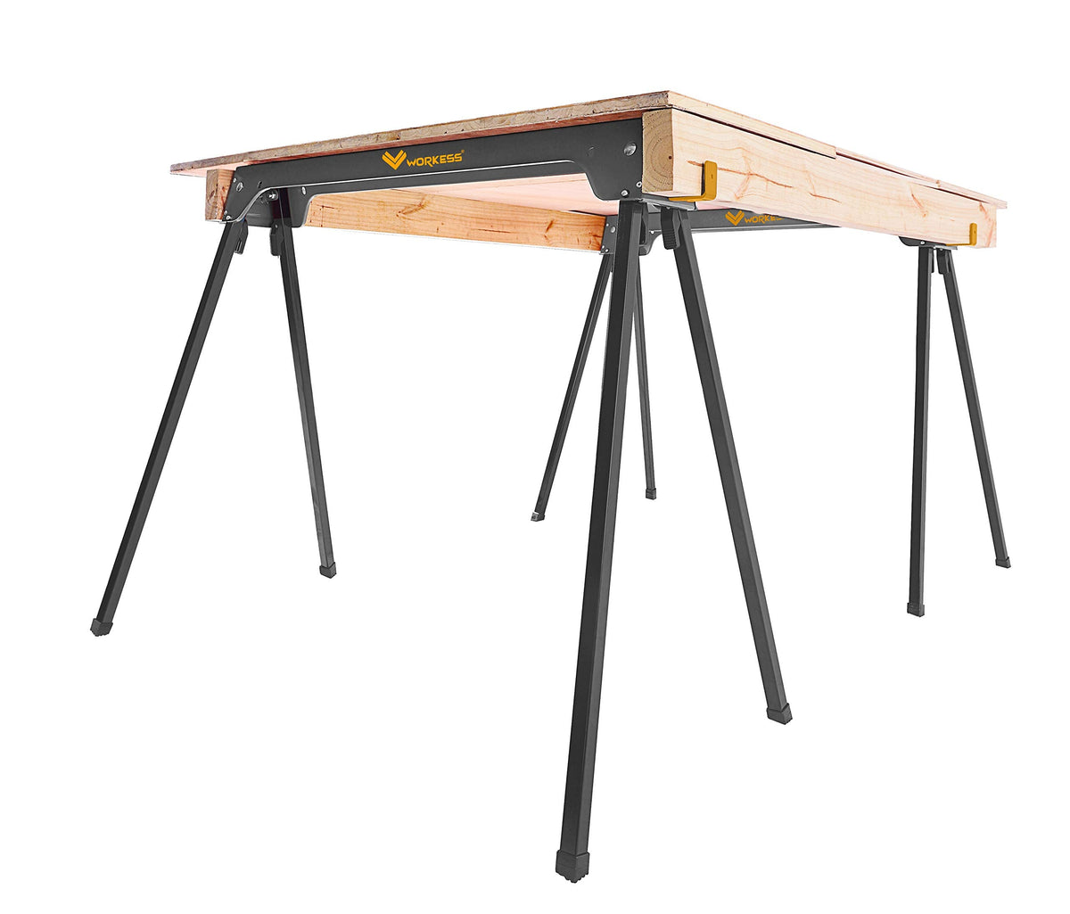 Heavy Duty Folding Saw Horses 2 Pack 2200 Lbs Load Capacity N21431