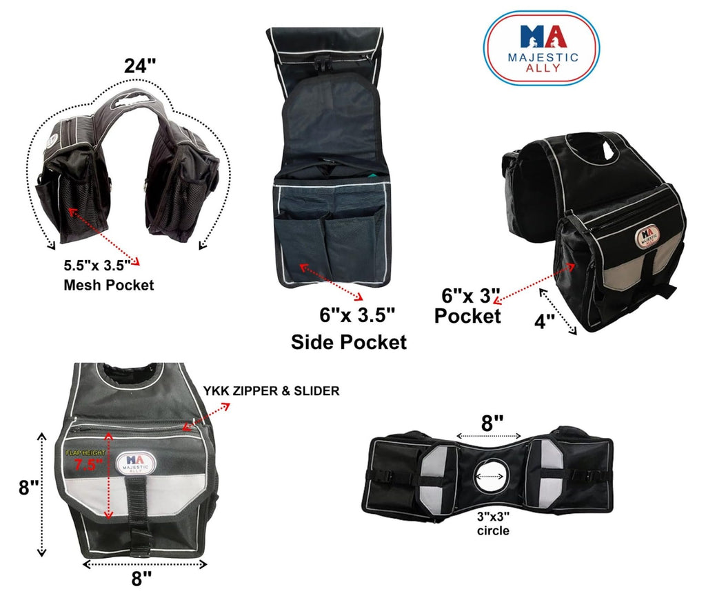 Nylon Insulated Horn Bag with Pockets M329