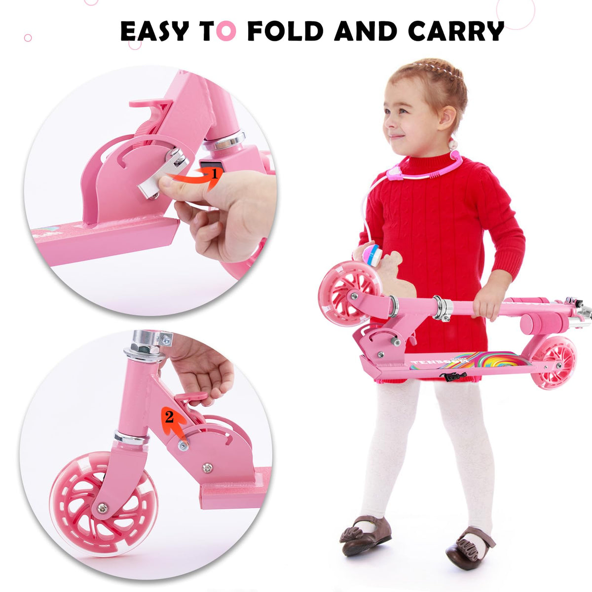 Folding Kids Scooter with Adjustable Handlebar S91344