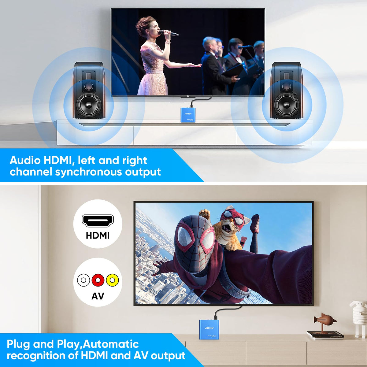 Mini 1080p HDMI Media Player E233924
