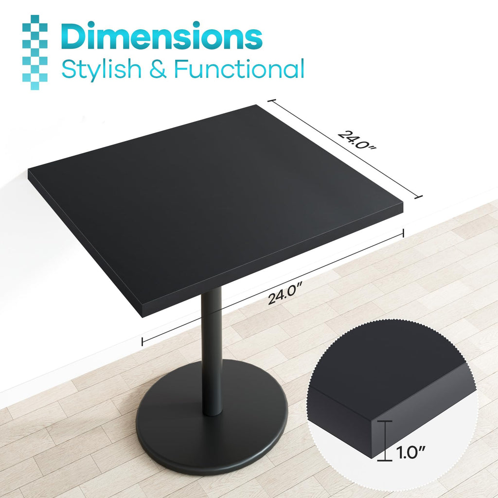 24 x 24 inches Square Melamine Table Top Pack of 2 D46002