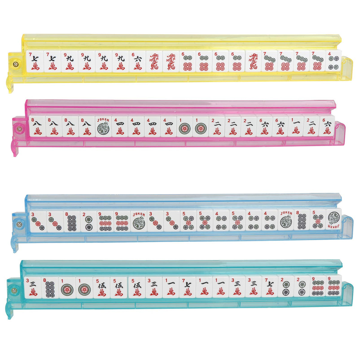 166 Tiles Mahjong Set with Racks Pushers Bag P74999