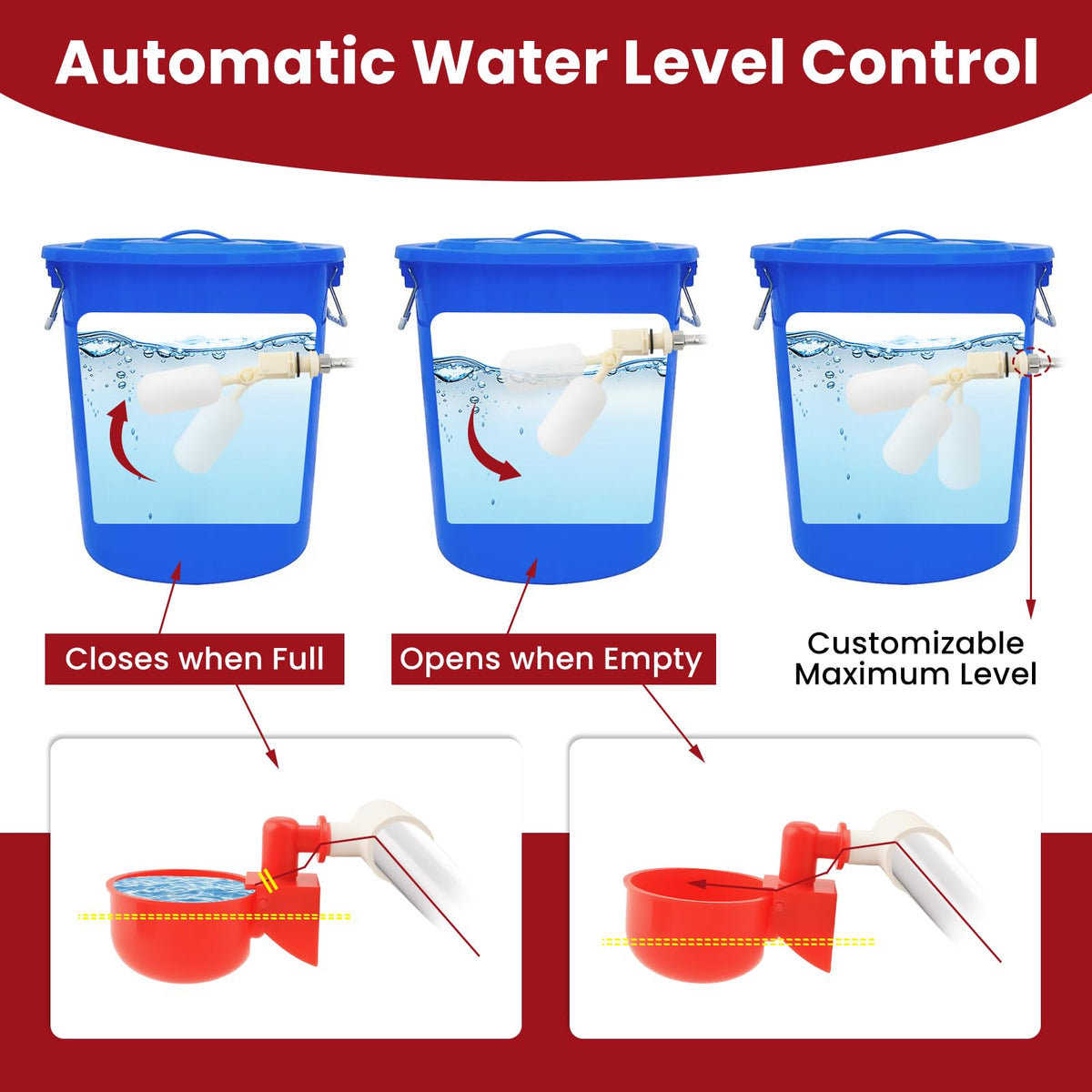 Automatic Chicken Waterer 8 Cups J495589