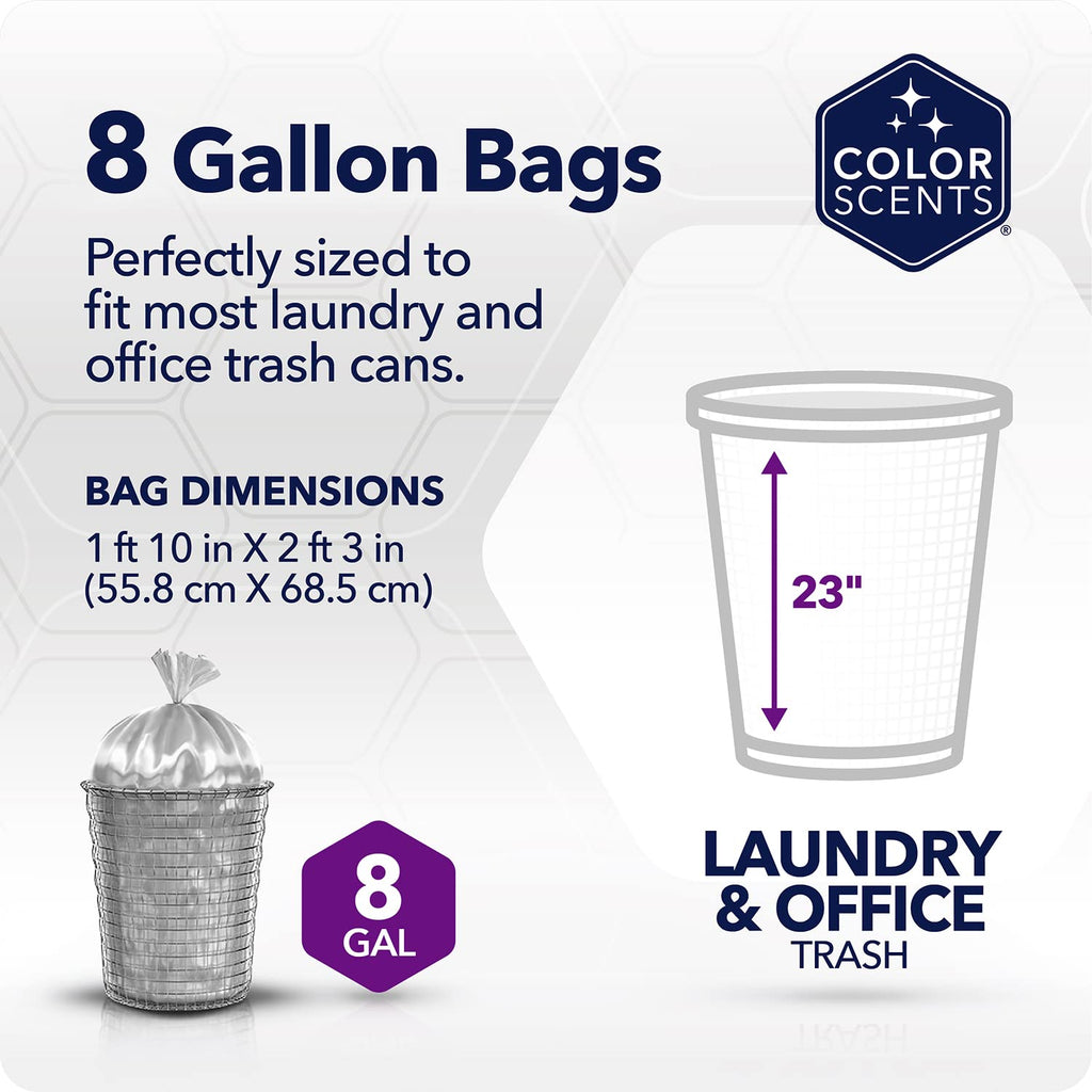 8 Gallon Twist Tie Trash Bags 40 Count A56301