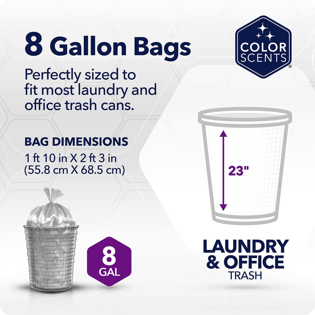 8 Gallon Twist Tie Trash Bags 40 Count A56301