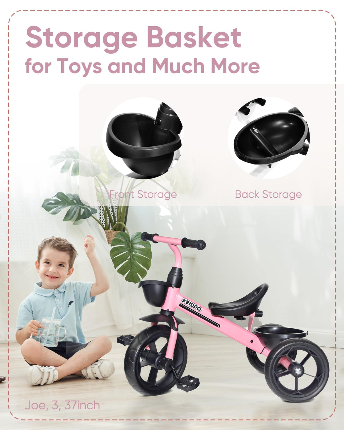 Kids Tricycle with Protective Gear Set K182595