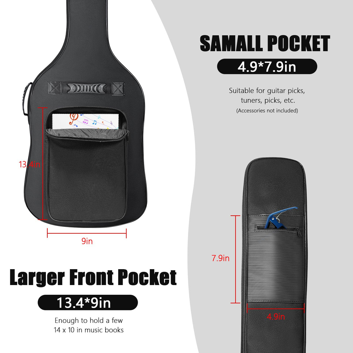 Black Waterproof Bass Guitar Gig Bag M17014