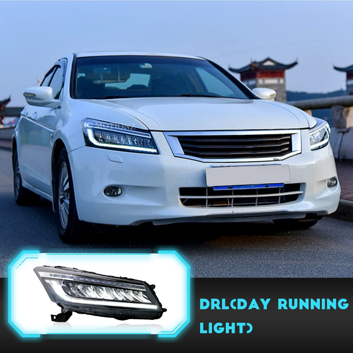 Headlights For Honda Accord 2008-2012, Driver and Passenger Side (Pair) W417