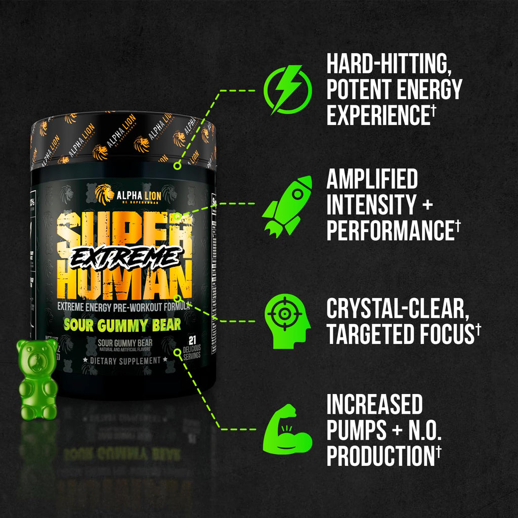 High Stim Pre Workout Powder with Beta Alanine, L-Taurine & Caffeine, 21 Servings G490023
