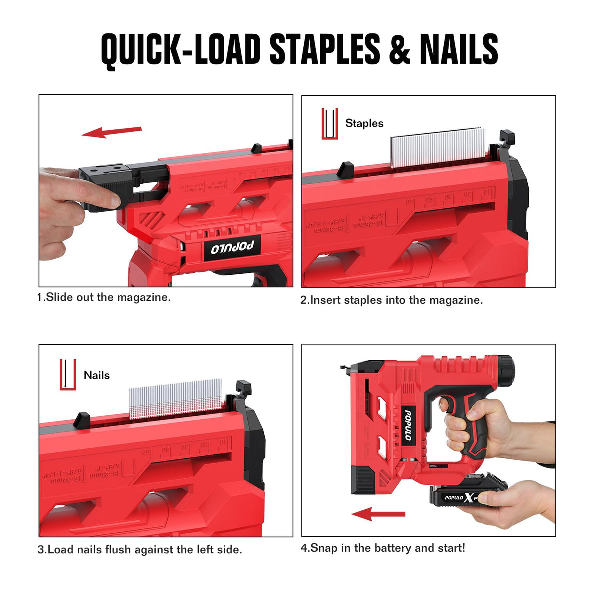 18 Gauge 2 In 1 Cordless Brad Nailer Stapler E932855