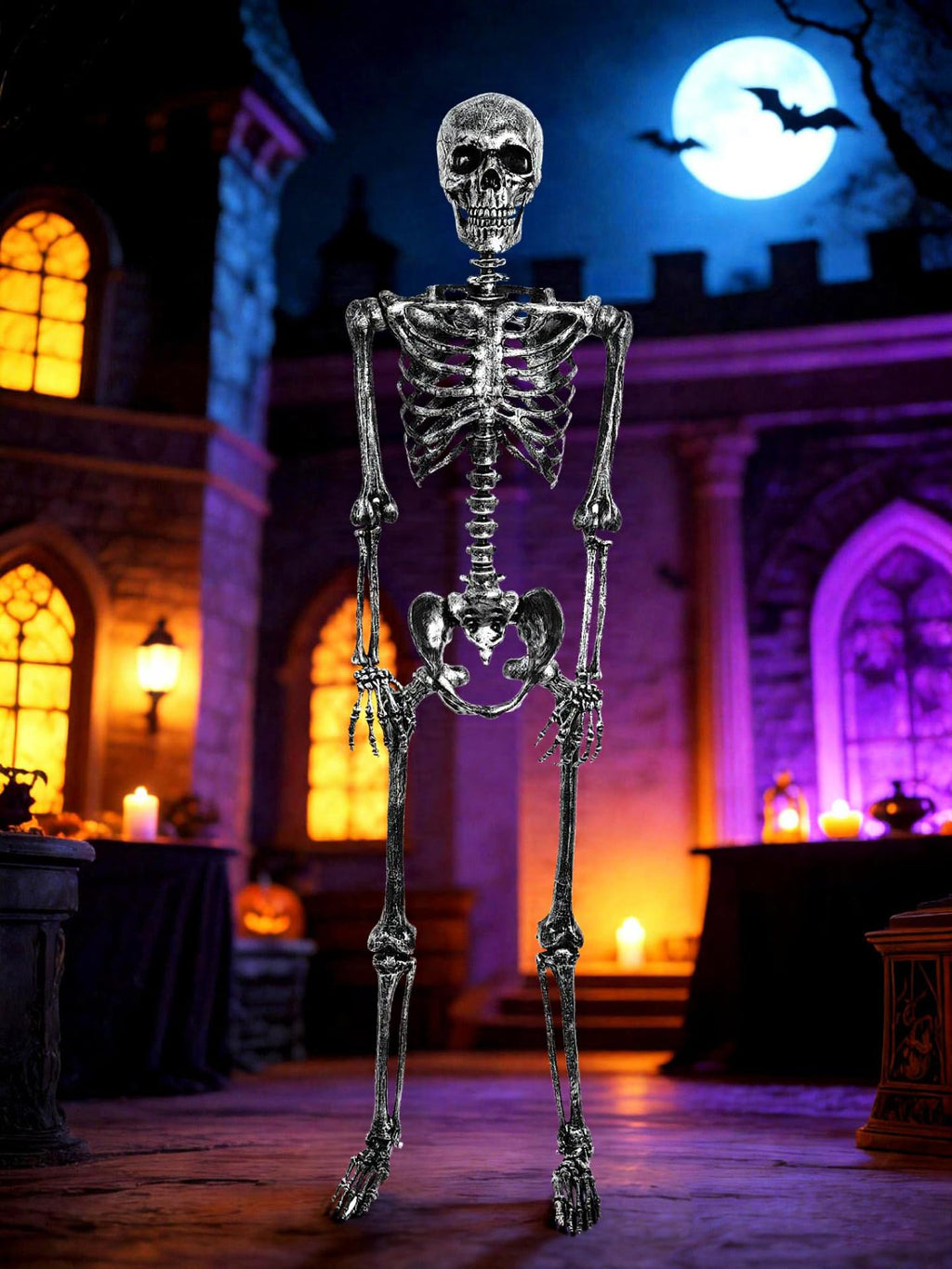 5 FT Posable Black Skeleton S997