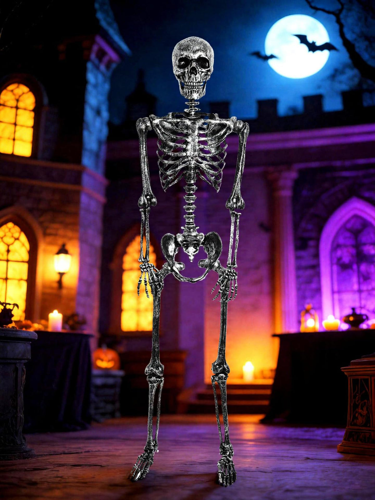 5 FT Posable Black Skeleton S997