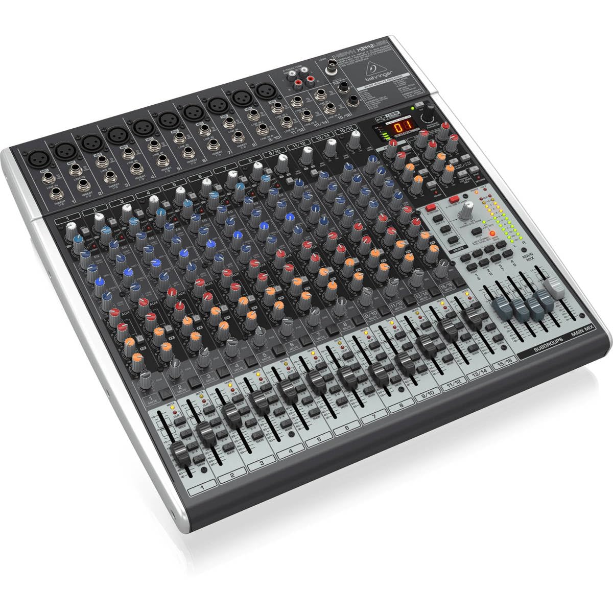 24-Input 4/2-Bus Mixer with Mic Preamps and USB Audio Interface Z210