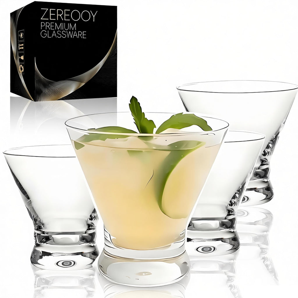 Stemless Martini Glasses Set of 4 P3357