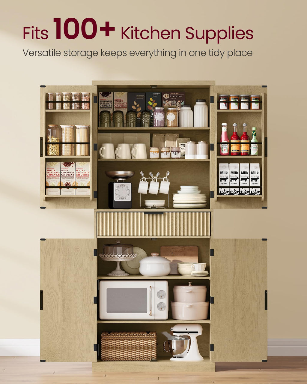 Freestanding Tall Cabinet with Drawer P319