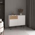 39" Wide Console Table with Two Cabinets, One Drawer and Four Shelves V433