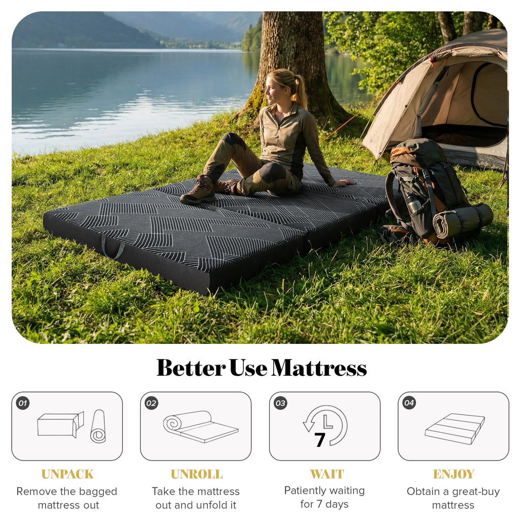 Folding Mattress Twin Size 6 Inch C458