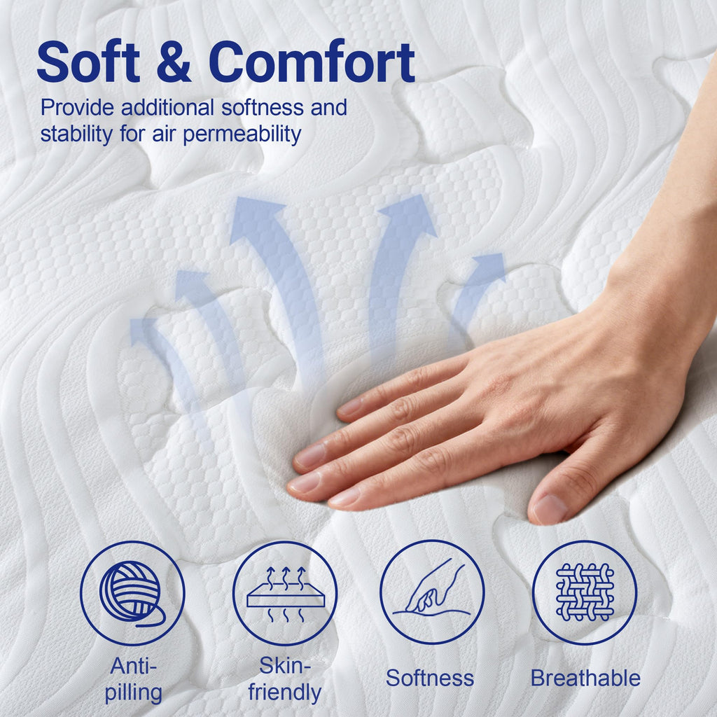 Full 12 Inch Hybrid Mattress with Memory Foam Q1532