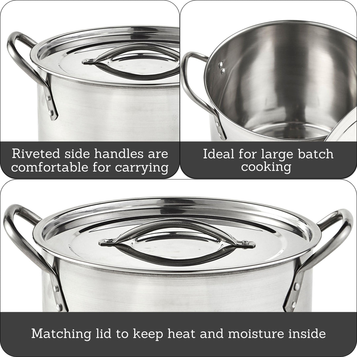 Stainless Steel 20-Quart Stock Pot H794