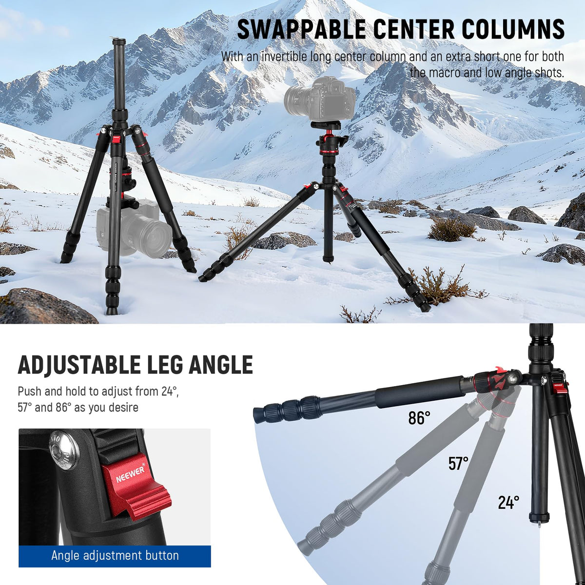 Carbon Fiber Travel Tripod Monopod P3200