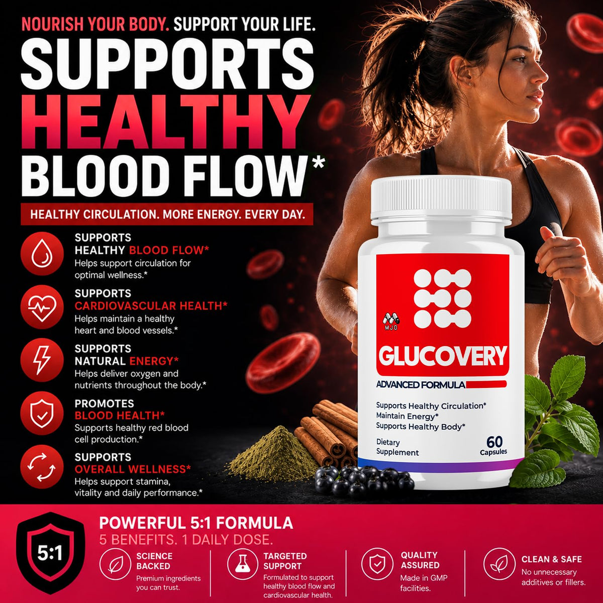 Blood Support Supplement 60 Capsules I831