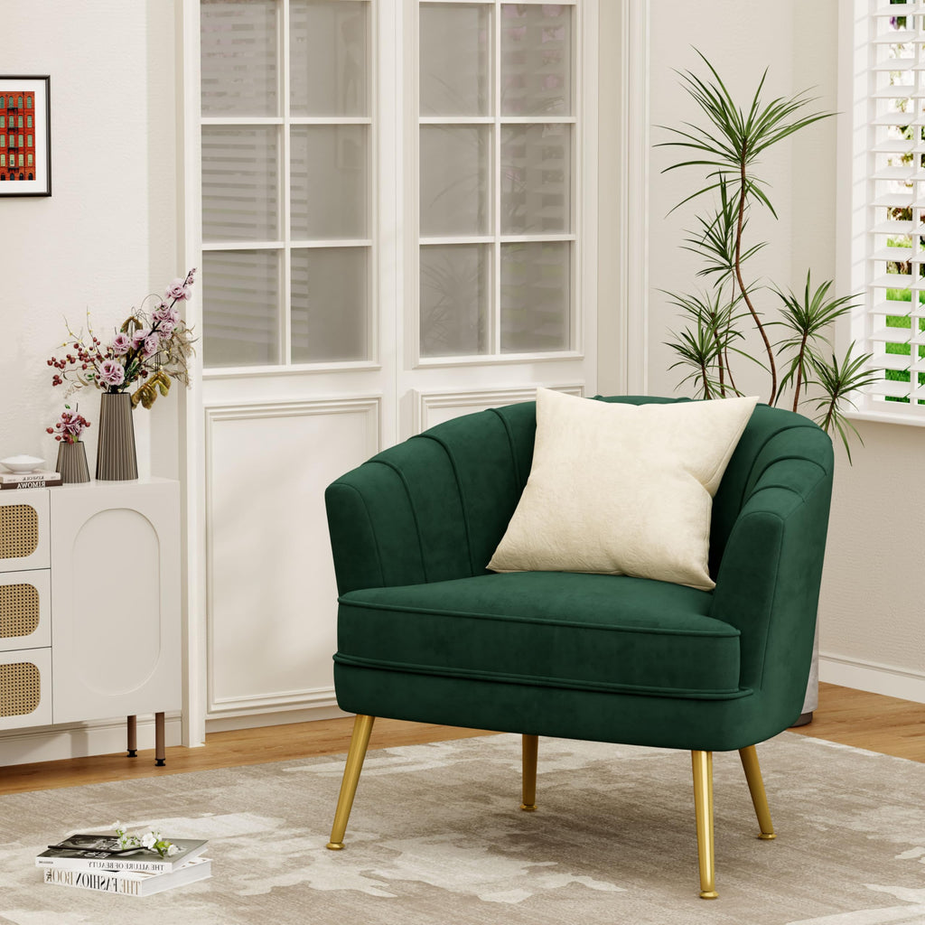 Velvet Accent Chair I35718