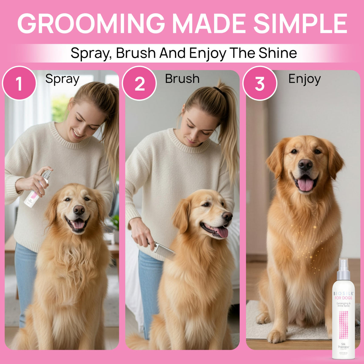Detangling and Shine Spray 8 Fl Oz V5883