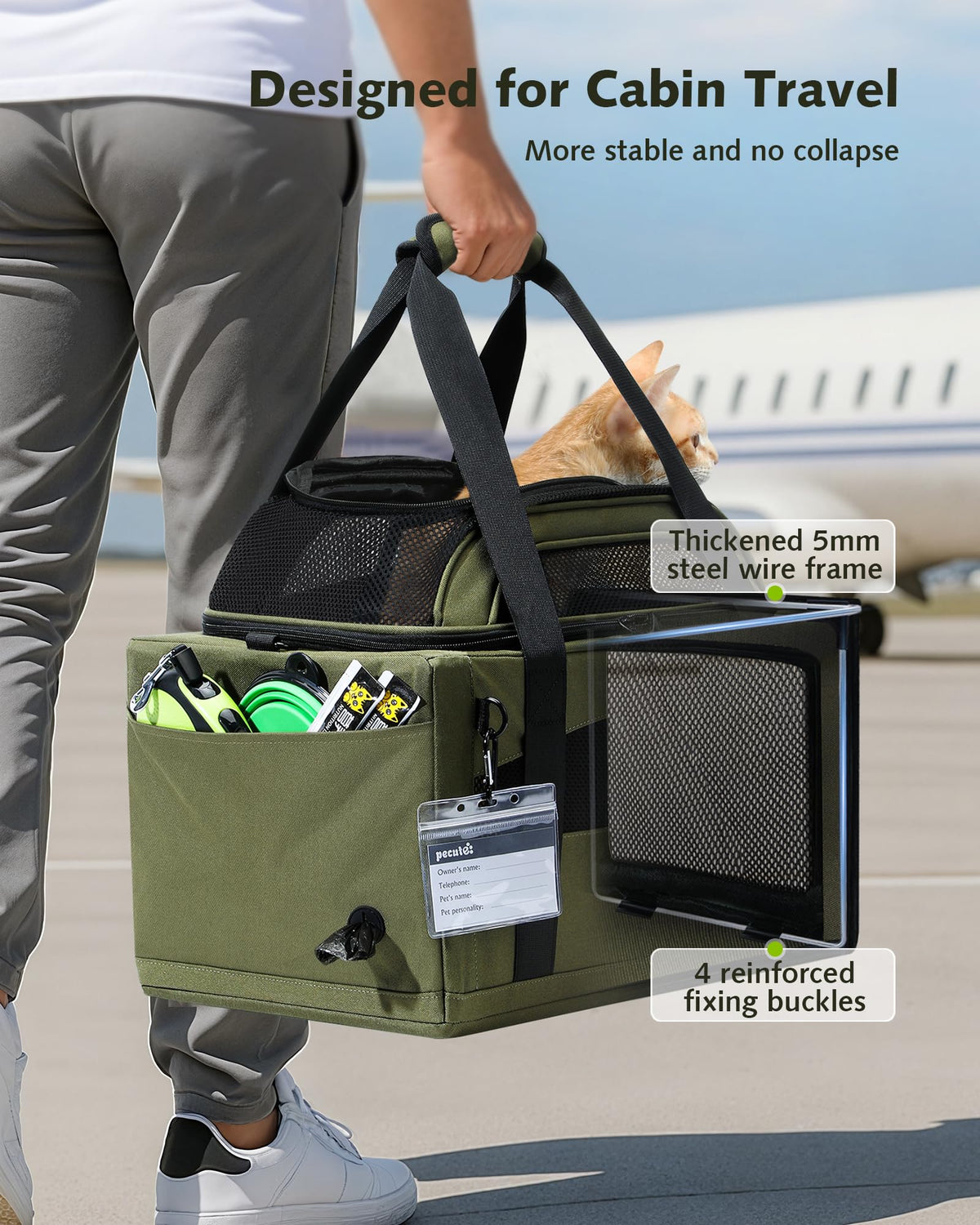 Expandable Airline Approved Pet Carrier B12336
