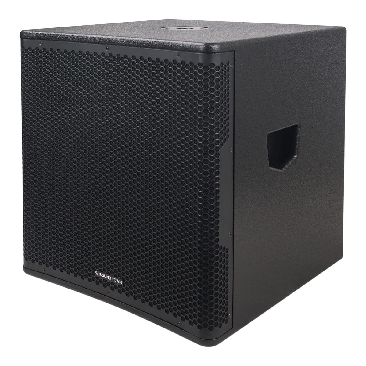 18" 1600W Powered PA/DJ Subwoofer with Class-D Amplifier, Birch Plywood, Black F4943