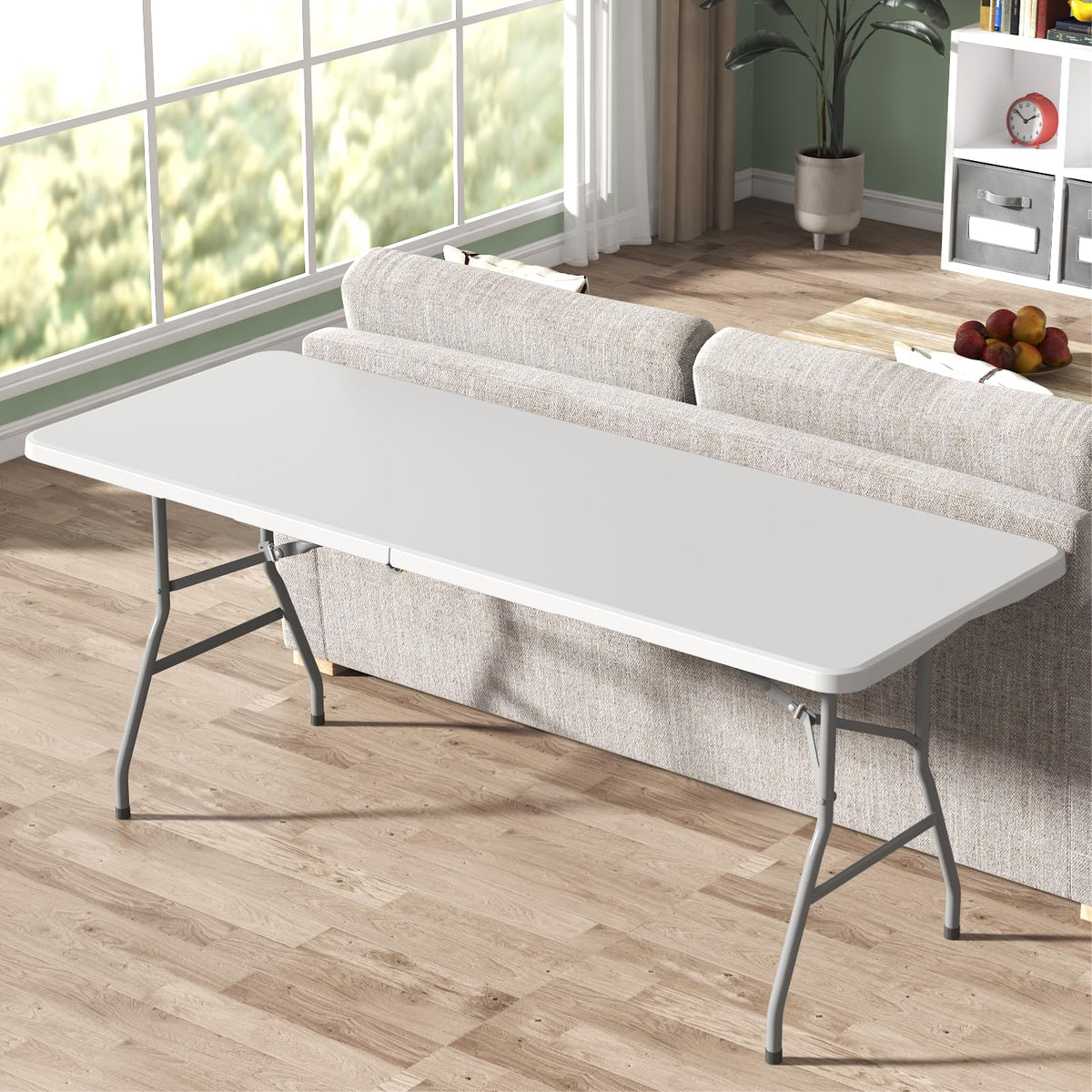 White 6FT Folding Table Z275