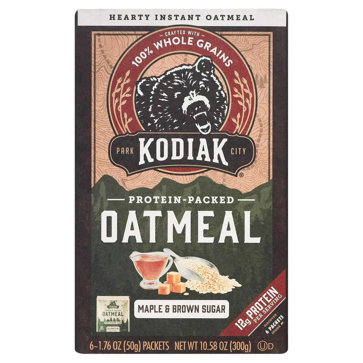 Maple Brown Sugar Instant Oatmeal, 1.76 oz, 6 Packets (Pack of 4) A308958