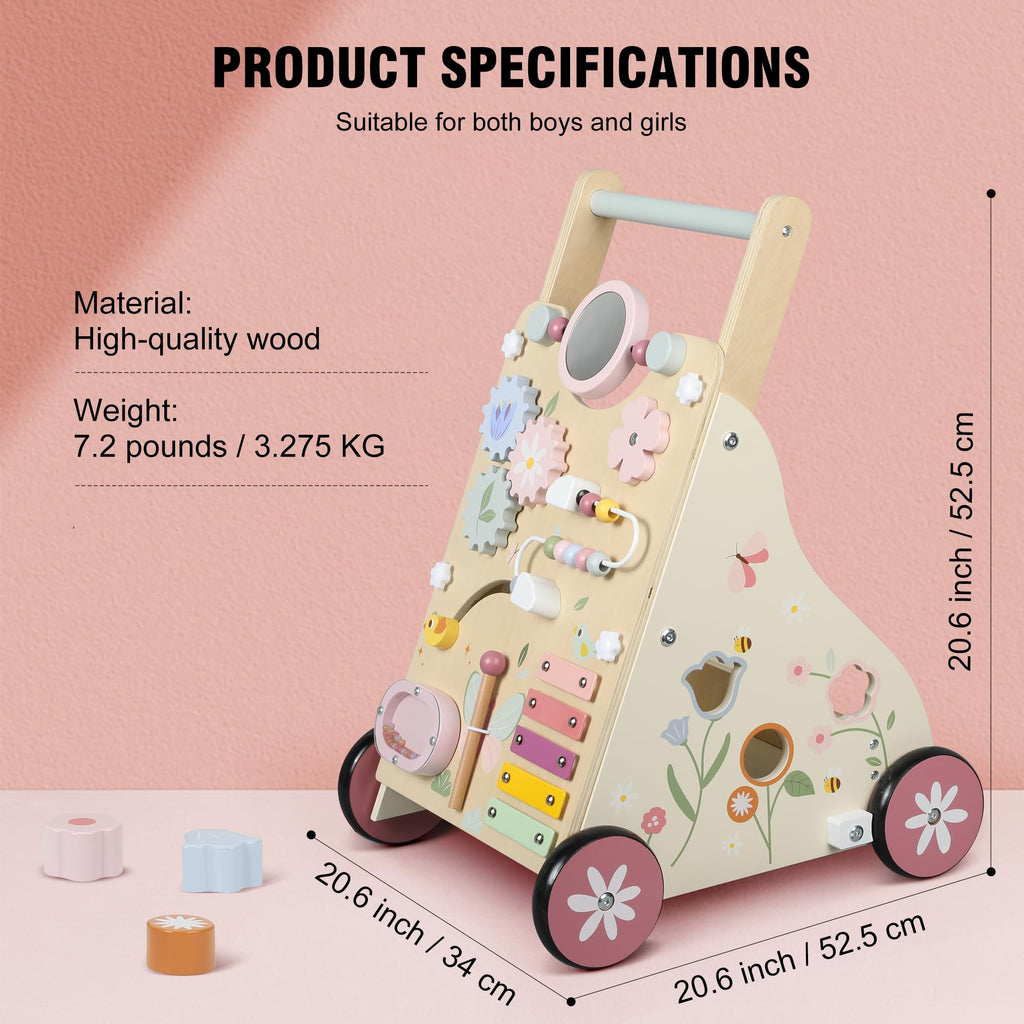 Wooden Baby Walker with Activity Center U995