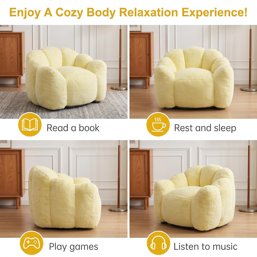 Lotus Bean Bag Chair with Pull Ring A3482