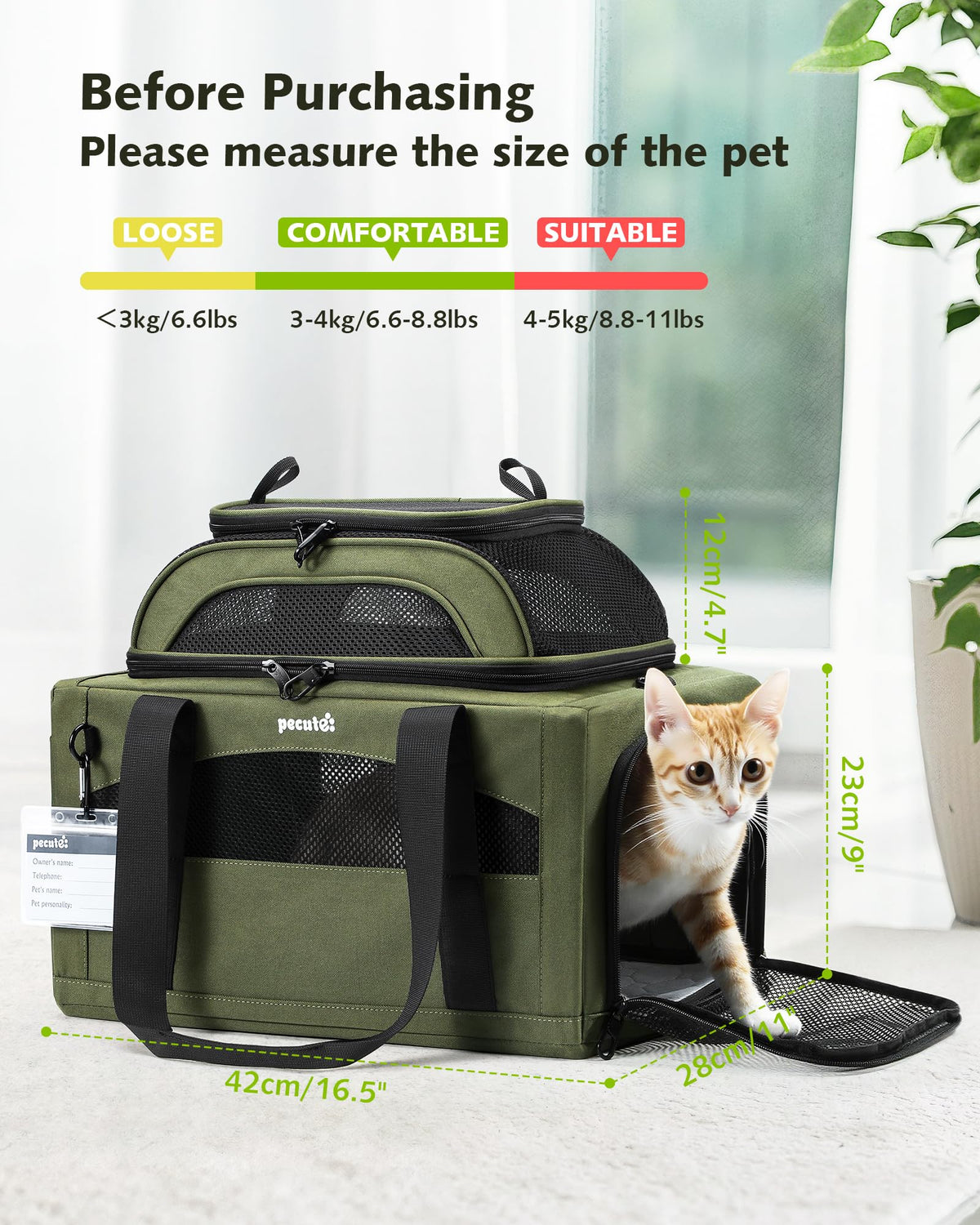 Expandable Airline Approved Pet Carrier B12336