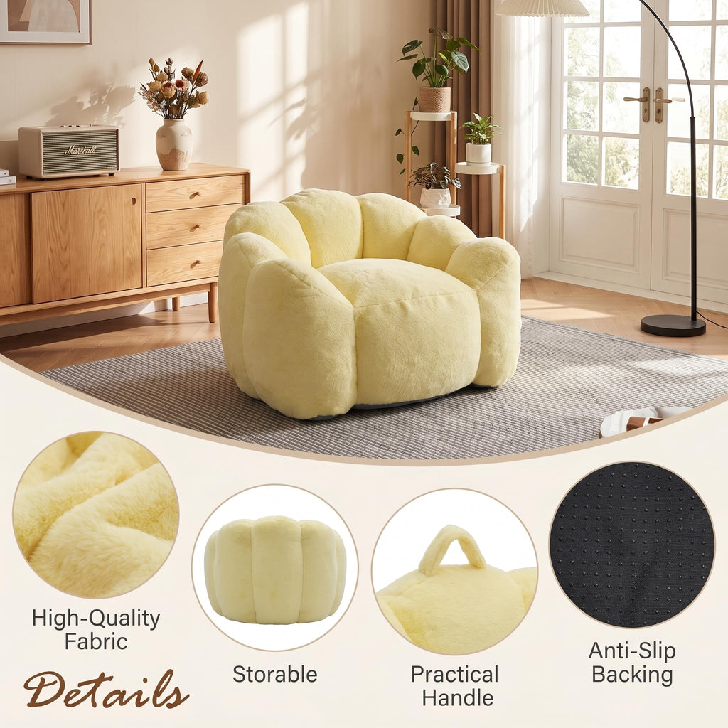 Lotus Bean Bag Chair with Pull Ring A3482