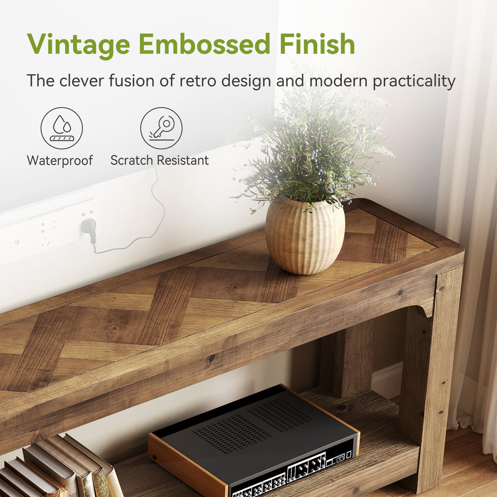 63" Solid Wood TV Stand D1897