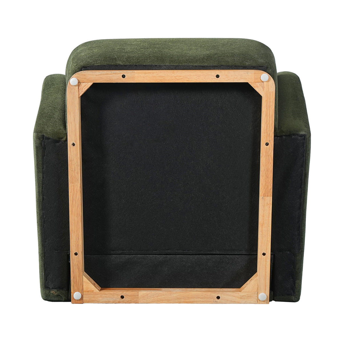 Olive Green Velvet Upholstered Accent Chair Set of 2 Q83922